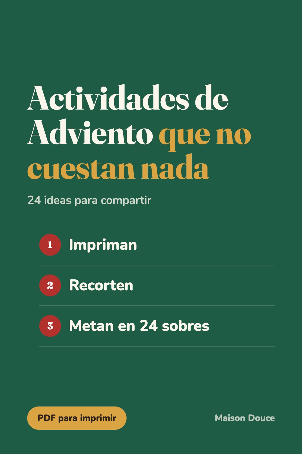 Calendario de Adviento económico: 24 actividades que no cuestan nada