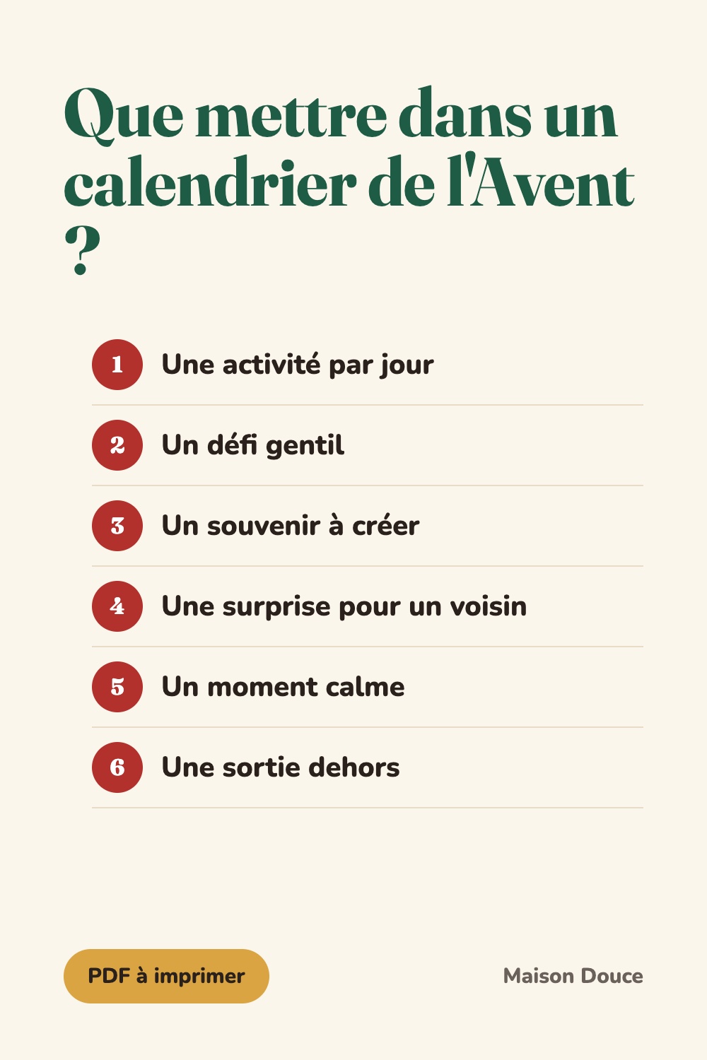 Que mettre dans un calendrier de l'Avent ? 24 idées d'activités