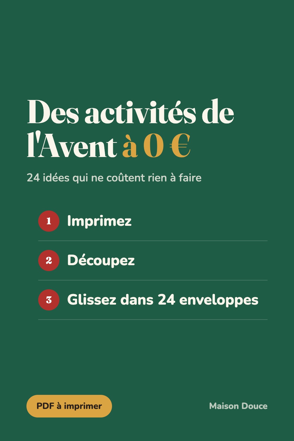 Calendrier de l'Avent pas cher : 24 activités qui ne coûtent rien